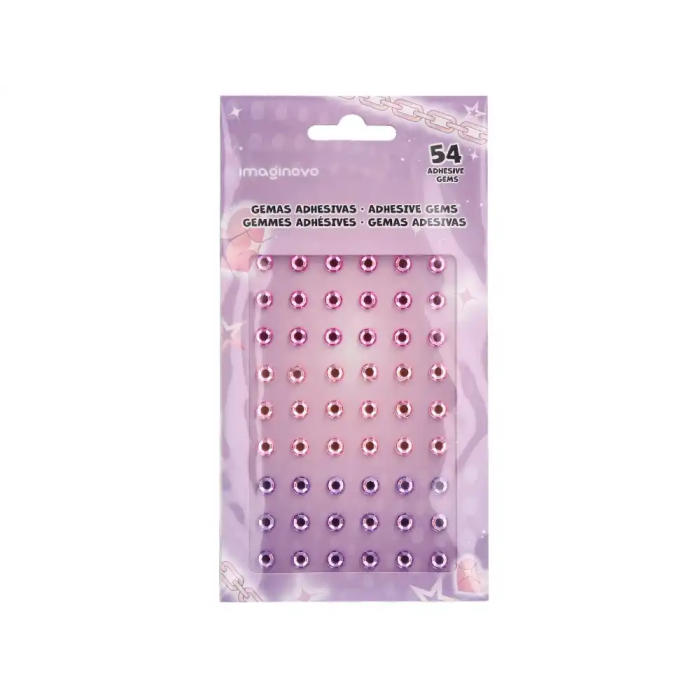 Imaginovo Pegatinas Gemas Rosas y Moradas Brillantes con Relieve para Todas Superficies 190x105 mm 1