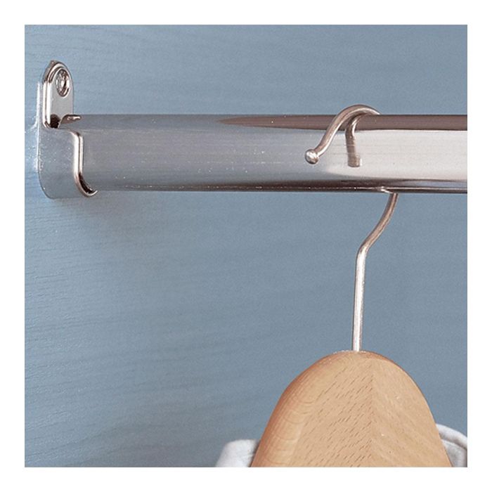 Cintacor Barra de armario ovalada cromada 100cm acabado brillo 1