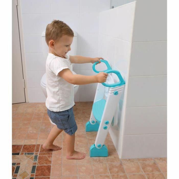 Dreambaby Reductor de Inodoro STEP-UP - Orinal de Entrenamiento - 2 Etapas Ajustables - Aqua - AAAAT52797 4