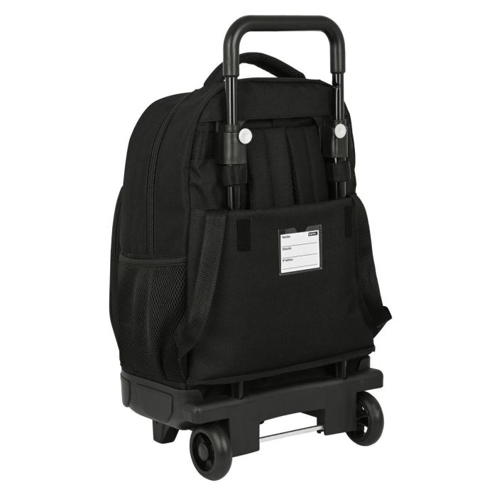 Safta Mochila Grande con Ruedas Compacta Extensible Simple "Surf" 33x45x22cm Negra Poliéster 600D 2 Safta Mochila Grande con Ruedas Compacta Extensible Simple "Surf" 33x45x22cm Negra Poliéster 600D 2