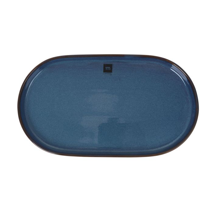 Bandeja Oval Chester Blue 36x20.5 cm - Inde (6 Unidades) 1 Bandeja Oval Chester Blue 36x20.5 cm - Inde (6 Unidades) 1