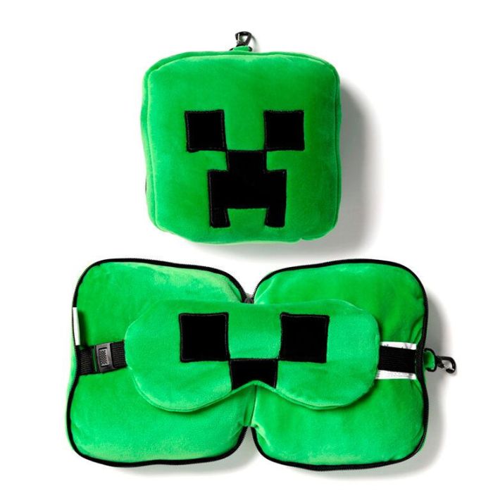 Almohada viaje antifaz Creeper Minecraft Relaxeazzz 0 Almohada viaje antifaz Creeper Minecraft Relaxeazzz 0