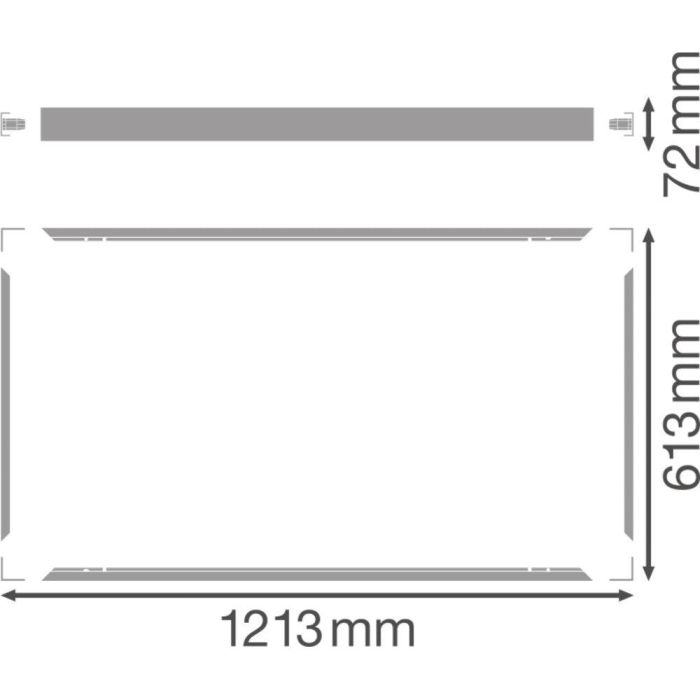 [LVE-4058075389823] Accesorio Panel LED Ledvance Panel 1200x600 Kit Montaje Superficie VAL 2