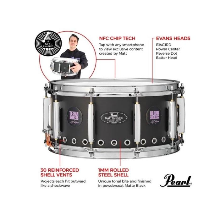 Caja 14 X 6,5" Signature Matt Mc Guire 3