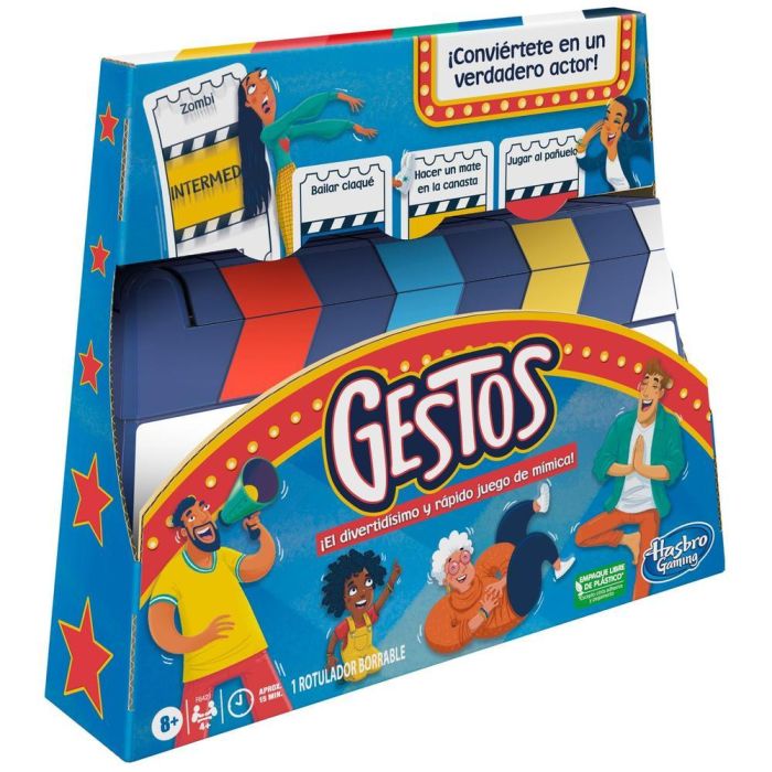 Hasbro Games F6421 Gestos Juego de Mesa de Mímicas para Niños y Adultos +8 Años Recomendado 2 Hasbro Games F6421 Gestos Juego de Mesa de Mímicas para Niños y Adultos +8 Años Recomendado 2