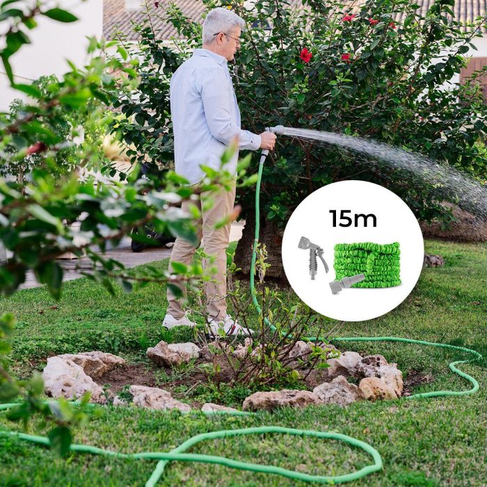 Manguera de Jardín Extensible Hoostend InnovaGoods 15 m Manguera de Jardín Extensible Hoostend InnovaGoods 15 m