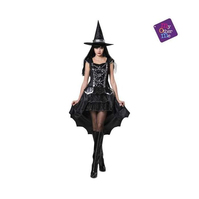 My Other Me Disfraz de Bruja Plateada para Adulto Talla M con Vestido y Sombrero 1 My Other Me Disfraz de Bruja Plateada para Adulto Talla M con Vestido y Sombrero 1