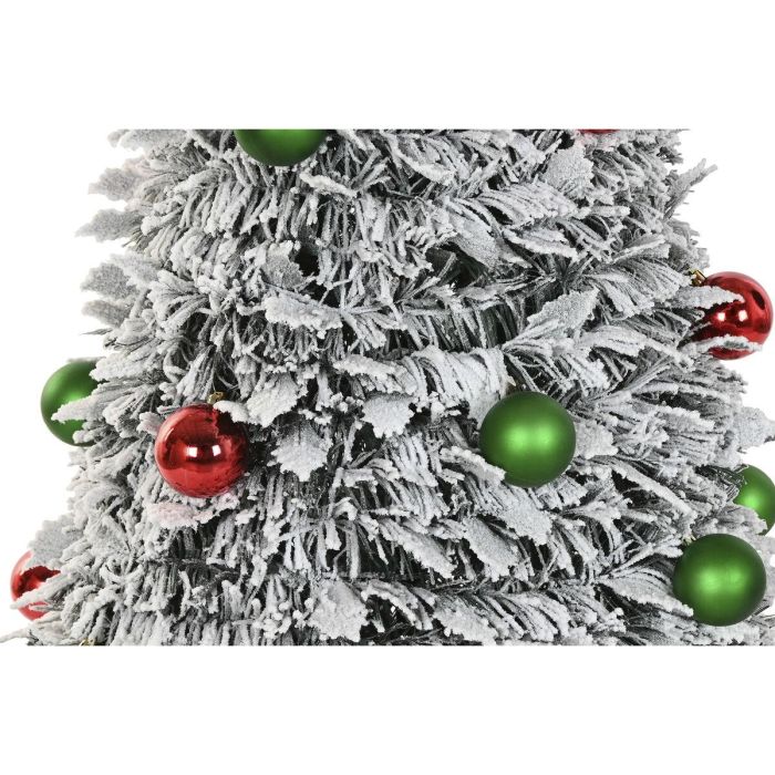 DKD Home Decor Árbol de Navidad Artificial LED IP44 Tradicional Verde 150x63.5 cm Plegable Desmontable 5