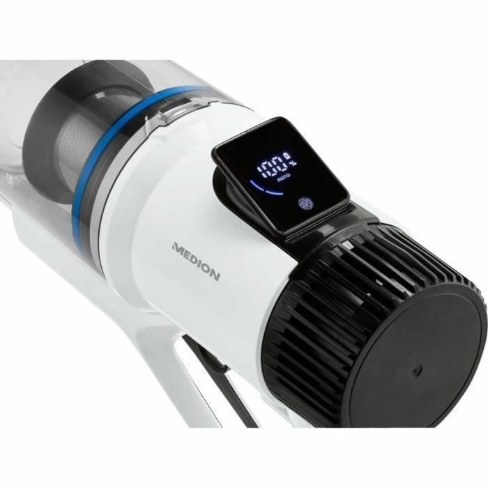 MEDION P400 W - Aspirador Escoba inalámbrico - Potencia de succión 26 kPa - Filtro HEPA - Accesorios integrados - 3 niveles de potencia 3