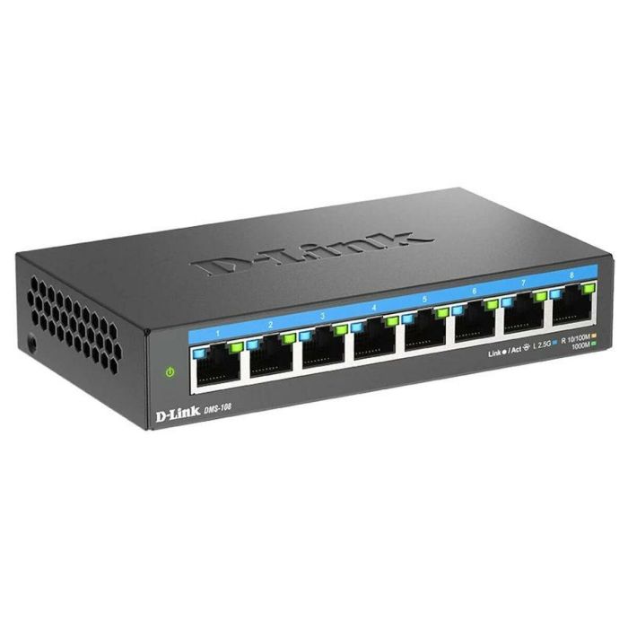 D - Link Switch Multigigabit 2.5G 8 Puertos Dms - 108 E, No Administrado, 40 Gbps, Escritorio 5 D - Link Switch Multigigabit 2.5G 8 Puertos Dms - 108 E, No Administrado, 40 Gbps, Escritorio 5