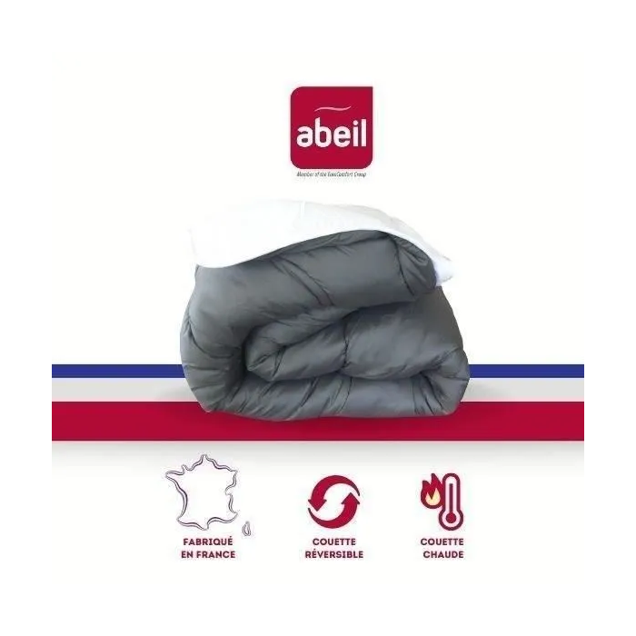 Abeil Edredón Bicolor 140 x 200 cm Blanco y Gris Abeil Edredón Bicolor 140 x 200 cm Blanco y Gris