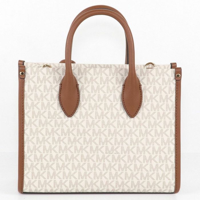 Bolso Mujer Michael Kors Mirella Beige 25 x 20 x 8 cm 2