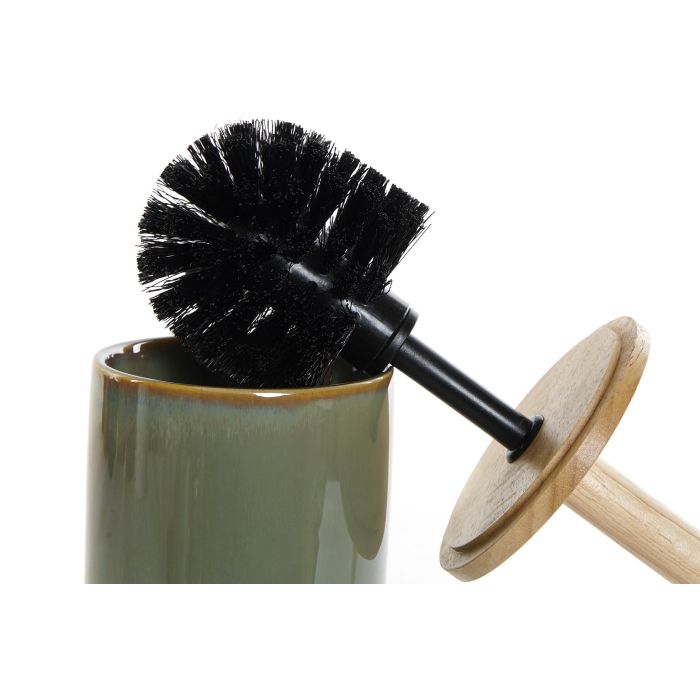 DKD Home Decor Escobillero Scandi Verde Natural Gres Bambú 10 x 42 x 10 cm 2 DKD Home Decor Escobillero Scandi Verde Natural Gres Bambú 10 x 42 x 10 cm 2