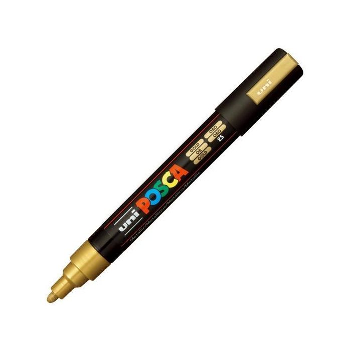 POSCA PC-5M Marcador No Permanente Punta Bala 1,8-2,5 mm Oro POSCA PC-5M Marcador No Permanente Punta Bala 1,8-2,5 mm Oro
