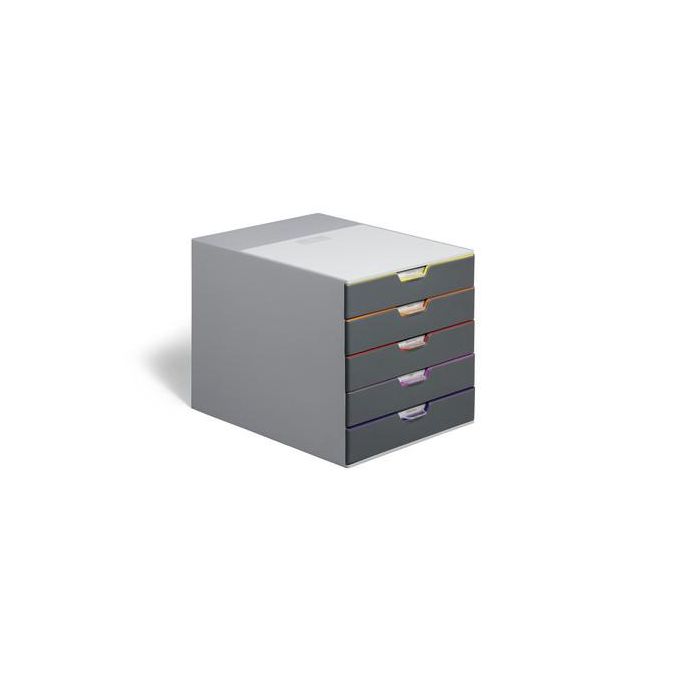 Durable Módulo 5 Cajones Varicolor 760558 Organizador Multicolor Apto A4 7