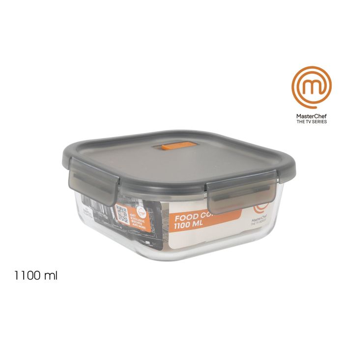 Fiambrera Hermética Cuadrada 1100 ml Masterchef - Inde (6 Unidades) Fiambrera Hermética Cuadrada 1100 ml Masterchef - Inde (6 Unidades)