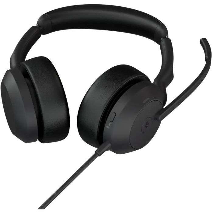 Jabra Evolve2 50 USB-C/A MS Auriculares Diadema Binaural Oficina con Cancelación Ruido Activa y Micrófono HD Optimizado Microsoft Teams 1
