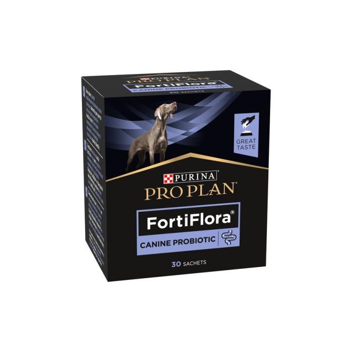 Purina ProPlan Diet Canine Fortiflora - Suplemento Probiótico para Perros, 30 Sobres de 1 gr