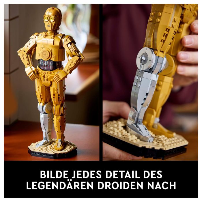 Lego Star Wars 75398 C-3PO Minifigura de Droide para Construir Kit de Modelo para Adultos