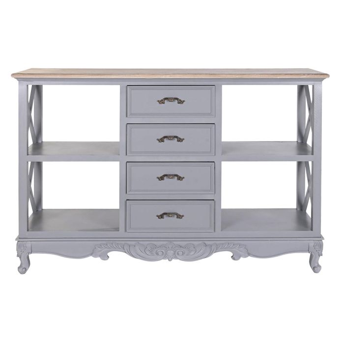 DKD Home Decor Victoria Buffet Tradicional Gris Natural Paulownia Mdf 132 x 40 x 84.5 cm 5 DKD Home Decor Victoria Buffet Tradicional Gris Natural Paulownia Mdf 132 x 40 x 84.5 cm 5