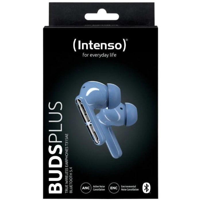 Intenso 3720315 Auriculares Bluetooth TWS Buds Plus ANC+ENC, Azul 1