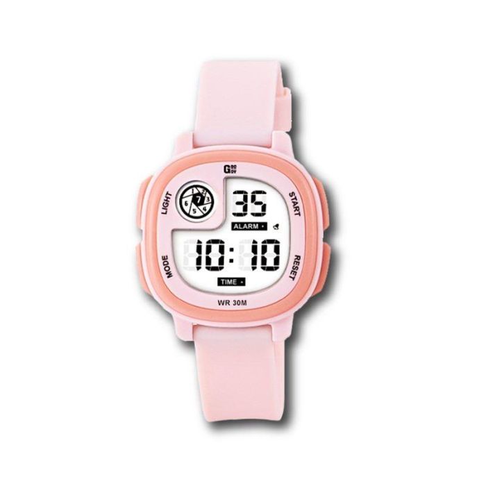 G&B TIME Reloj LCD Cadete Cuadrado Curvo con Luz LED Blanca, Referencia: c/e