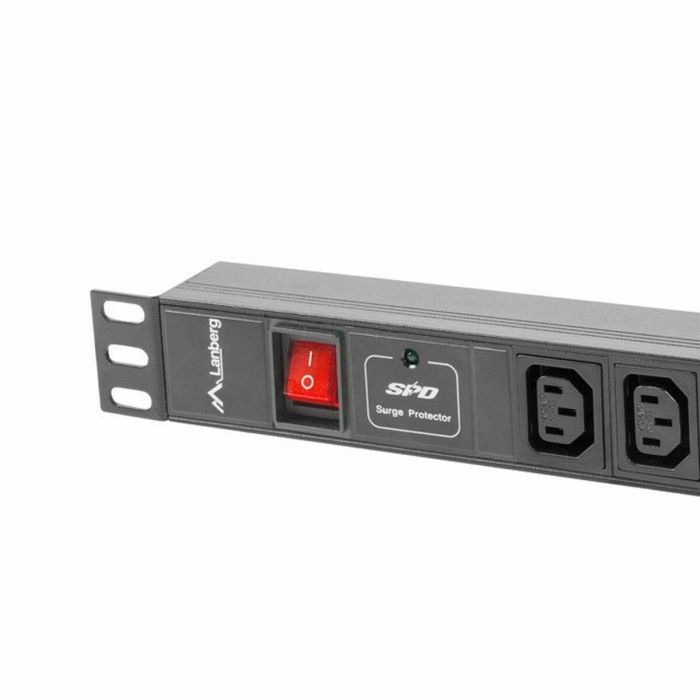 Regleta 19" 8 Tomas Schuko con On/Off Switch Lanberg PDU-08I-0200-C20-BK (2 m) 1 Regleta 19" 8 Tomas Schuko con On/Off Switch Lanberg PDU-08I-0200-C20-BK (2 m) 1