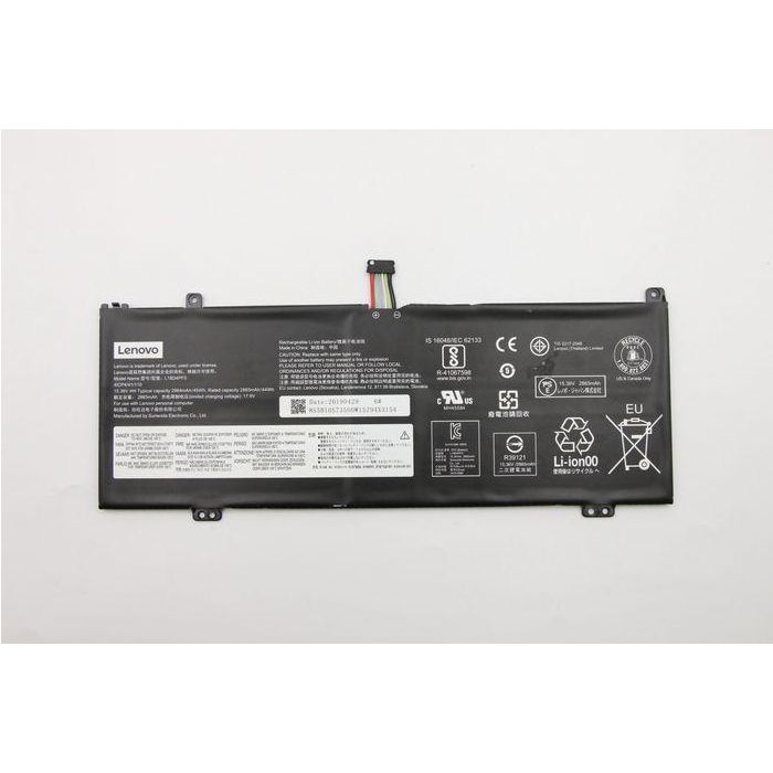 Lenovo 4-cell Lithium-ion laptop battery, 45Wh capacity, 15.36V voltage, lightweight at 185g, compatible with Lenovo ThinkBook series. 0 Lenovo 4-cell Lithium-ion laptop battery, 45Wh capacity, 15.36V voltage, lightweight at 185g, compatible with Lenovo ThinkBook series. 0