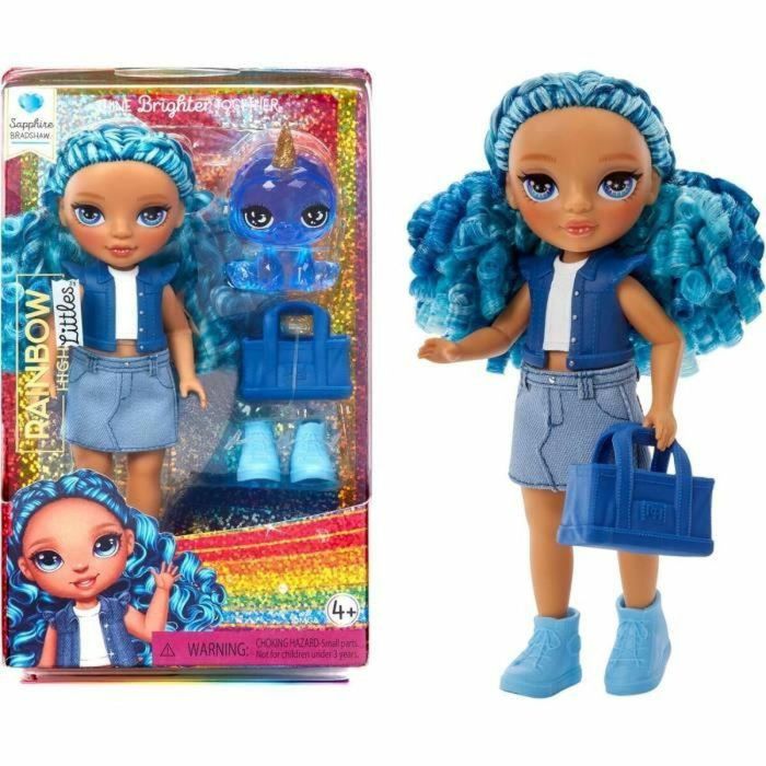 Rainbow High Muñeca Littles 15cm con Mascota - Azul - LIT35051531197 A partir de 4 años 2