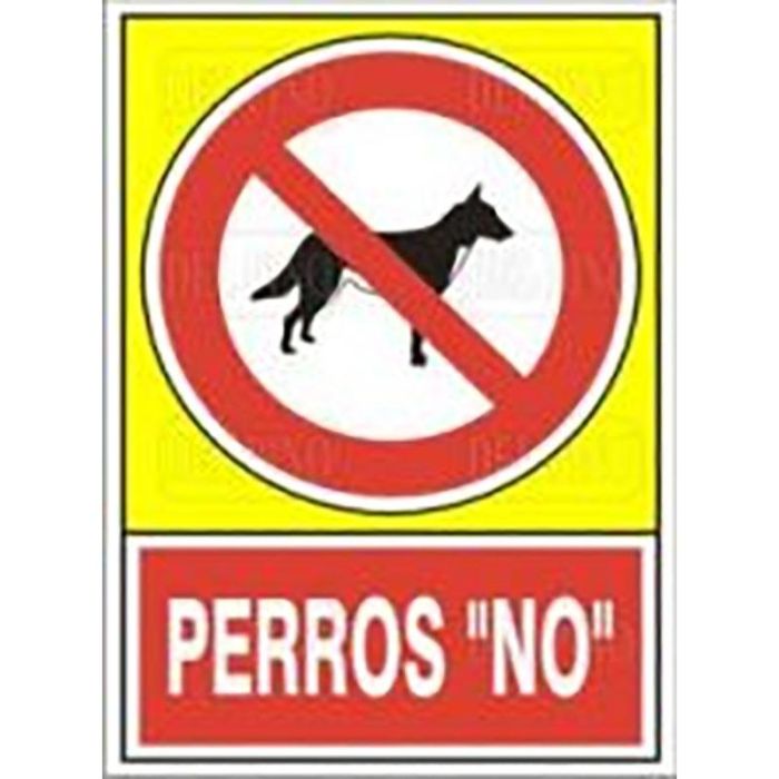 DUVER 421 Plast.295X210 Señal Prohibido Perros Plástico 295x210 mm