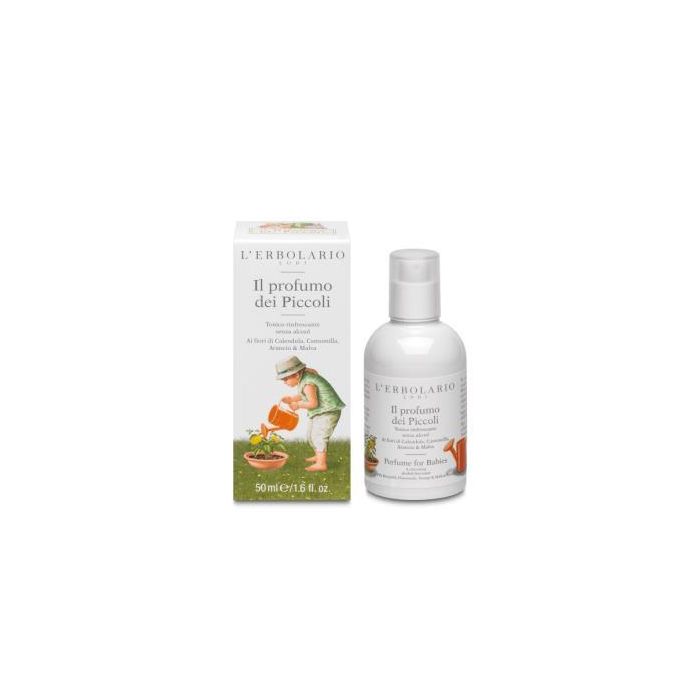 L´ERBOLARIO Perfume Niños 50ml, Refrescante sin Alcohol, Caléndula, Manzanilla, Naranja y Malva