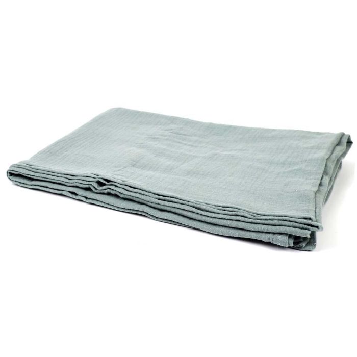 Home Deco Factory Manta de Algodón Verde 120x150 cm Suave y Ligera 100% Algodón 2