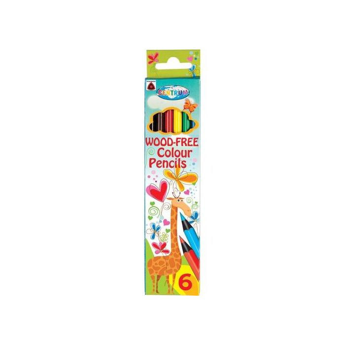 Lapices De Colores Centrum Giraffe Triangulares Estuche De 6 24 unidades
