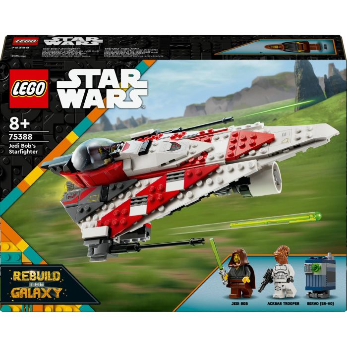 LEGO 75388 Star Wars Caza Estelar de Jedi Bob, incluye 2 Minifiguras, Droide Servo, Juguete de Construcción para Niños +8 años 0 LEGO 75388 Star Wars Caza Estelar de Jedi Bob, incluye 2 Minifiguras, Droide Servo, Juguete de Construcción para Niños +8 años 0