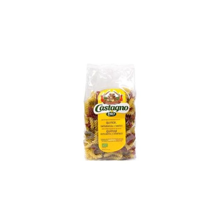 CASTAGNO Espirales de Trigo con Quinoa y Remolacha Ecológicas 500g Pasta Alimenticia Vegana