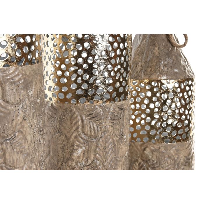Jarron Glam DKD Home Decor Dorado Beige 13 x 65 x 13 cm Set de 3 (2 Unidades) 1 Jarron Glam DKD Home Decor Dorado Beige 13 x 65 x 13 cm Set de 3 (2 Unidades) 1