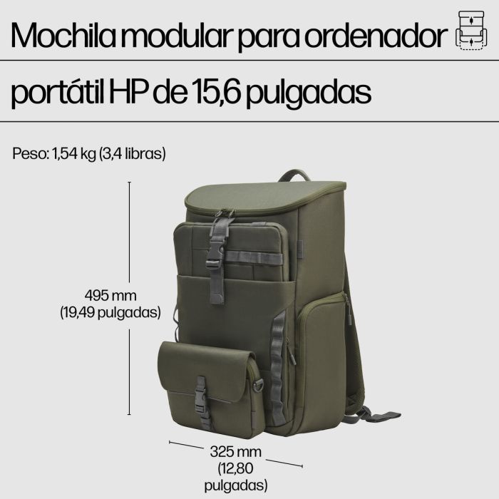 Mochila para Portátil HP 9J4C1AA Verde 11 Mochila para Portátil HP 9J4C1AA Verde 11