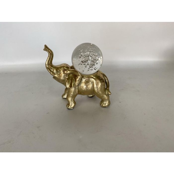 DKD Home Decor Figura Animal bola Dorado Resina Cristal 6 x 11.3 x 12.7 cm (6 Unidades) 2