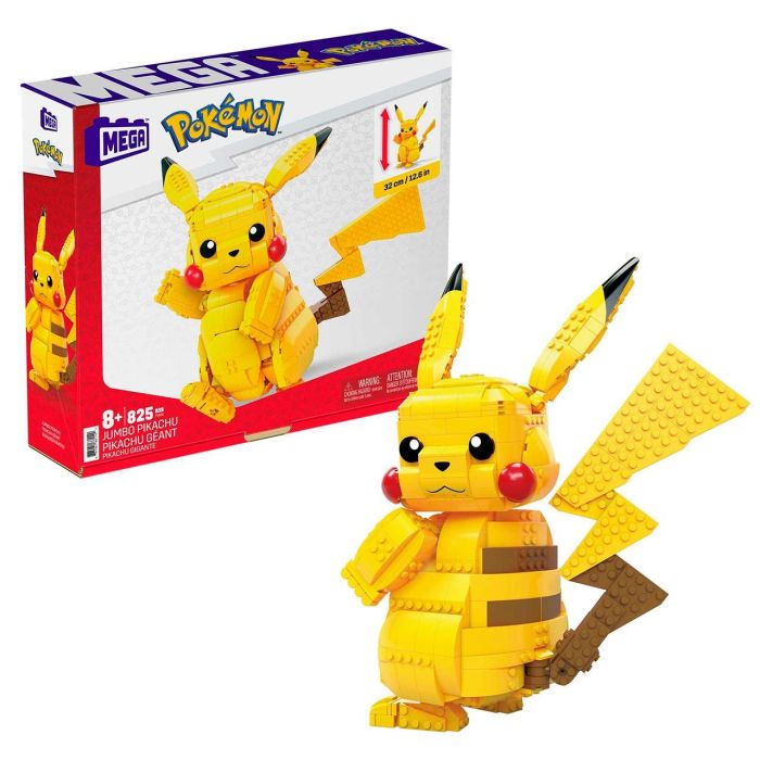 Mega Bloks Pokemon Pikachu Gigante Fvk81 30cm Figura Construible Articulada +8 Años 0 Mega Bloks Pokemon Pikachu Gigante Fvk81 30cm Figura Construible Articulada +8 Años 0
