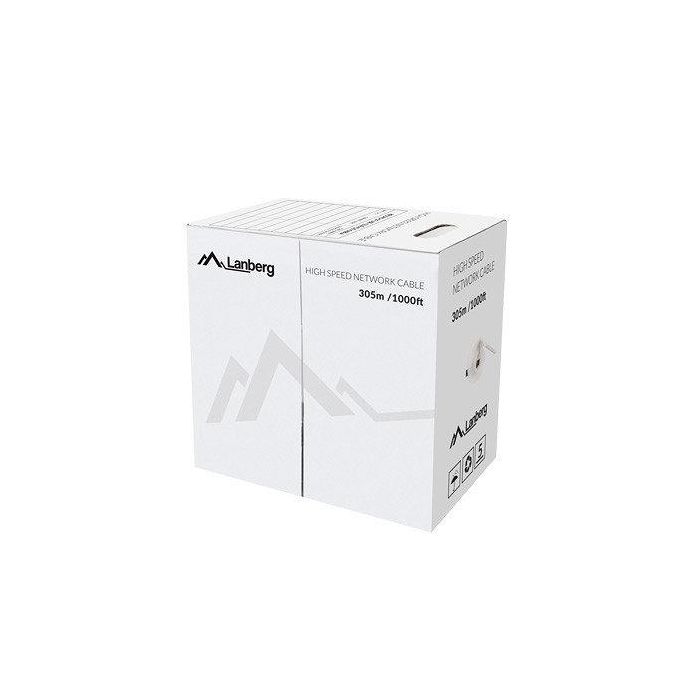 Lanberg LCU5-12CU-0305-R Bobina Cable Cat.5E UTP Sólido Rojo 305M