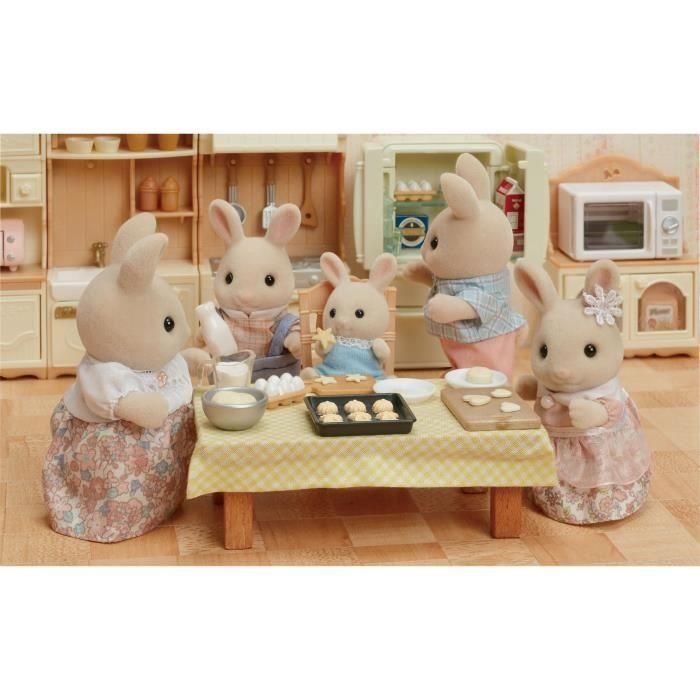 Figuras en miniatura - FAMILIAS SYLVANIAN - 5706 - La familia Creme Rabbit 2 Figuras en miniatura - FAMILIAS SYLVANIAN - 5706 - La familia Creme Rabbit 2