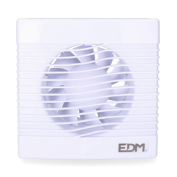 Edm Extractor de aire Ø10cm 15W 40dB 104m³/h, 160.5x160.5mm, 230V, 50Hz, Blanco 1 Edm Extractor de aire Ø10cm 15W 40dB 104m³/h, 160.5x160.5mm, 230V, 50Hz, Blanco 1