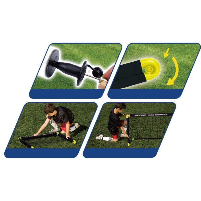 Tachan Set de Porterias y Campo de Futbol Portatil con 2 Porterias Plegables, Balon, Hinchador y Cintas Delimitadoras 3 Tachan Set de Porterias y Campo de Futbol Portatil con 2 Porterias Plegables, Balon, Hinchador y Cintas Delimitadoras 3