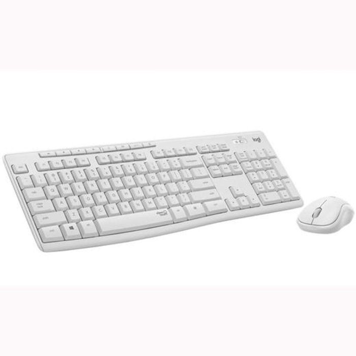 Teclado y Ratón Logitech Blanco Qwerty Español (6 Unidades) 2 Teclado y Ratón Logitech Blanco Qwerty Español (6 Unidades) 2