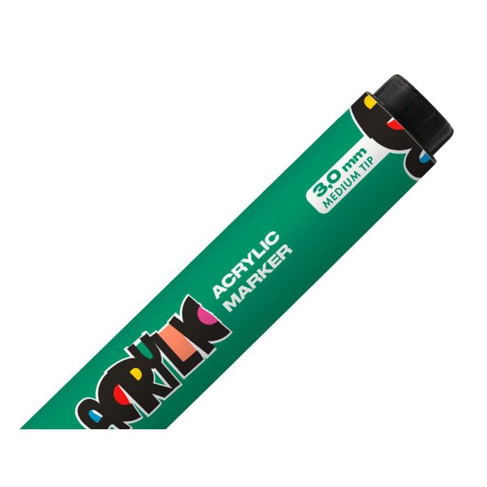 Rotulador Liderpapel Acrylic Base Agua Todo Tipo De Superficie Punta Redonda 3 mm Verde 3 Rotulador Liderpapel Acrylic Base Agua Todo Tipo De Superficie Punta Redonda 3 mm Verde 3