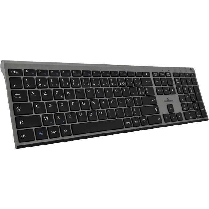 Bluestork PACK-WL-PC-BK / FR Pack Teclado y Ratón Inalámbrico Grapheme Silencioso Recargable Negro para PC 5