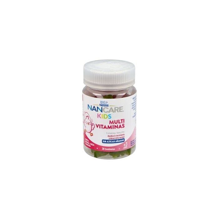 NANCARE Kids Multivitaminas 30 Gummies de Naranja, Fresa y Manzana