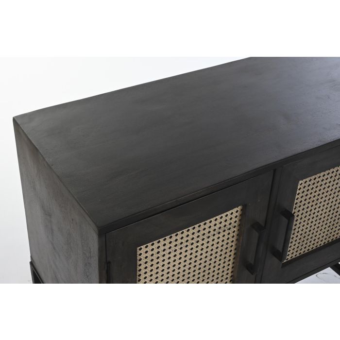 Aparador DKD Home Decor Marrón Ratán Madera de mango 155 x 40 x 61,5 cm 1 Aparador DKD Home Decor Marrón Ratán Madera de mango 155 x 40 x 61,5 cm 1