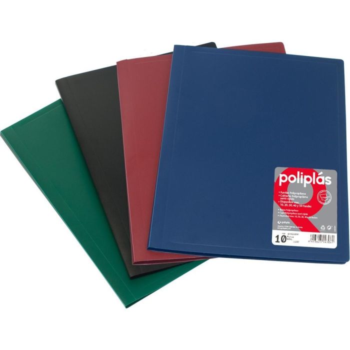 Grafoplás Carpeta Poliplás De Polipropileno Opaco Con 30 Fundas Soldadas Folio Negro Grafoplás Carpeta Poliplás De Polipropileno Opaco Con 30 Fundas Soldadas Folio Negro