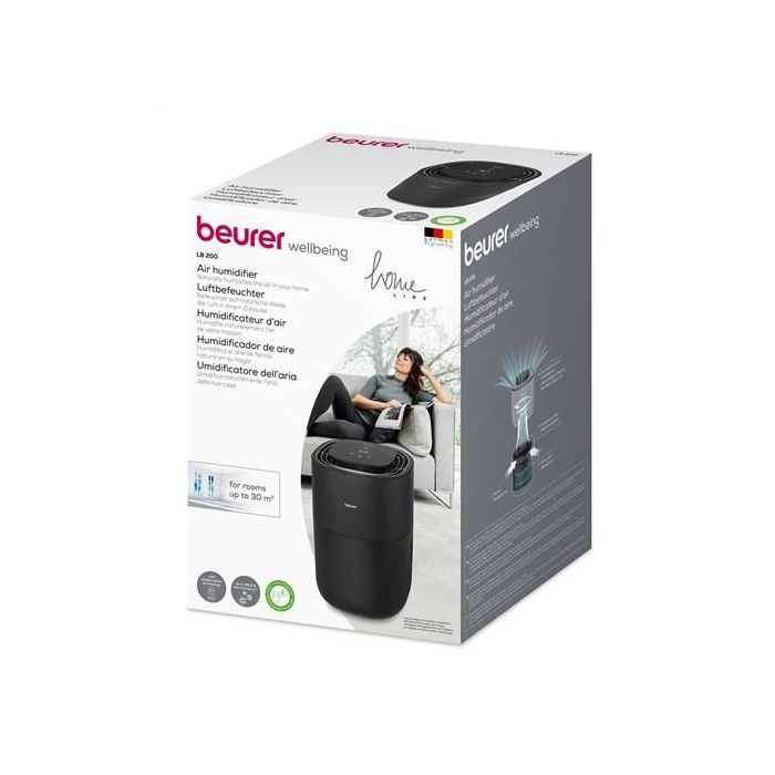 Beurer Humidificador de Aire, 3L, 3 Niveles de Humidificación, Modo Automático Inteligente, para Oficinas o hasta 30 m2 4 Beurer Humidificador de Aire, 3L, 3 Niveles de Humidificación, Modo Automático Inteligente, para Oficinas o hasta 30 m2 4
